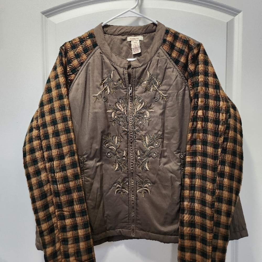 Sundance Embroidered Jacket -  Plaid